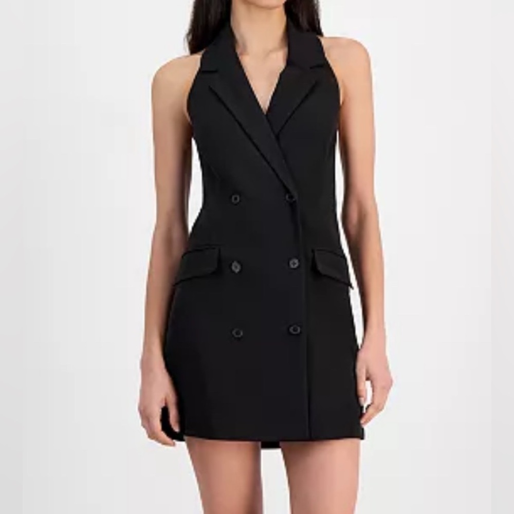 Women's Halter Blazer Mini Dress